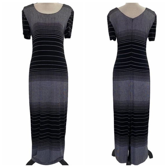 JOSEPH Ribkoff Ombre Striped Short Sleeve Dress - Picture 4 of 11